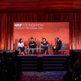Panelists on stage at the 2020 NRF Foundation Student Program