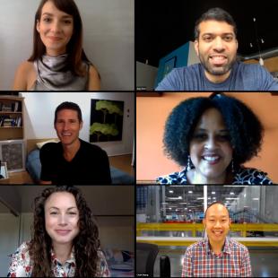 NRF Foundation All Access The List nine squares with nine people 